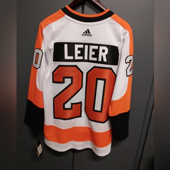 Adidas authentic climalite Philadelphia Flyers Taylor Leier auto alt jersey - Picture 2 of 13